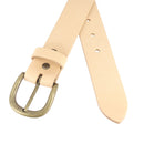 Kit DIY - Ceinture en cuir sans couture - NATUREL - Vis chicago Laiton Vieilli