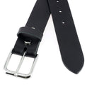 Kit DIY - Ceinture en cuir sans couture - NOIR - Épaisseur 3,1mm - Vis chicago Nickelé