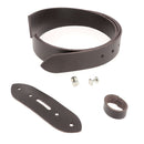 Kit DIY - Ceinture en cuir sans couture - CHOCOLAT - Épaisseur 3,1mm - Vis chicago Nickelé