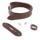 Kit DIY - Ceinture en cuir sans couture - MARRON - Épaisseur 3,1mm - Vis chicago Nickelé