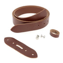 Kit DIY - Ceinture en cuir sans couture - NOISETTE - Épaisseur 3,1mm - Vis chicago Nickelé
