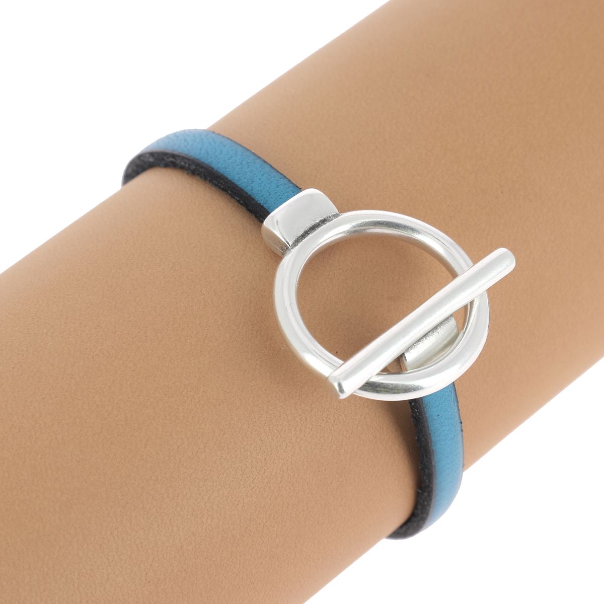 Fermoir bijou - FERMETURE T - Lacet plat 5mm