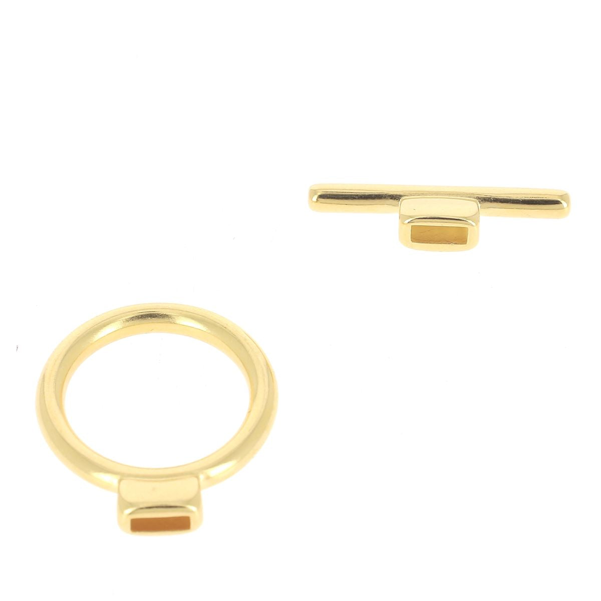 Fermoir bijou - FERMETURE T - Lacet plat 5mm