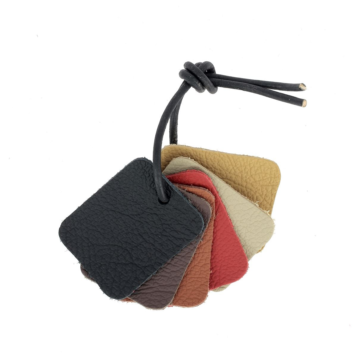 Nuancier cuir automobile grain naturel - 6 échantillons