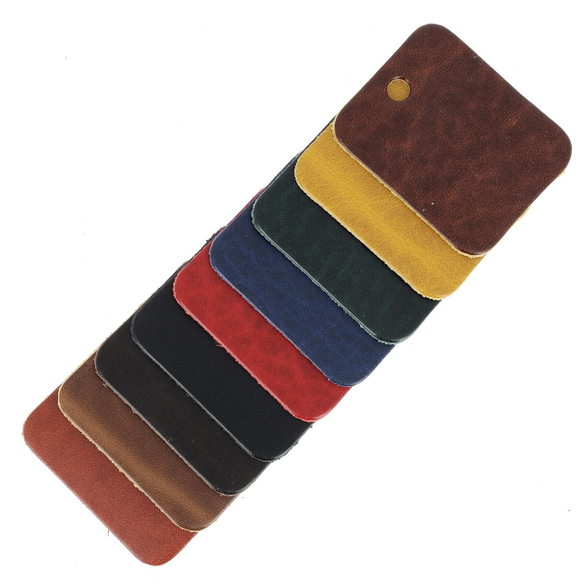 Nuancier cuir de collet tannage végétal SAUVAGE - 9 échantillons