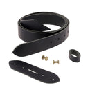 Kit DIY - Ceinture en cuir sans couture - NOIR - Vis chicago Laiton Vieilli