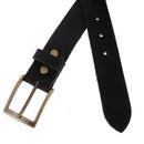 Kit DIY - Ceinture en cuir sans couture - NOIR - Vis chicago Laiton Vieilli