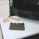 Découpes réalisées dans du cuir avec la presse à main 5 tonnes et divers emporte-pièces