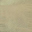 Peau de cuir de serpent Élaphe dorsale - PLATINE