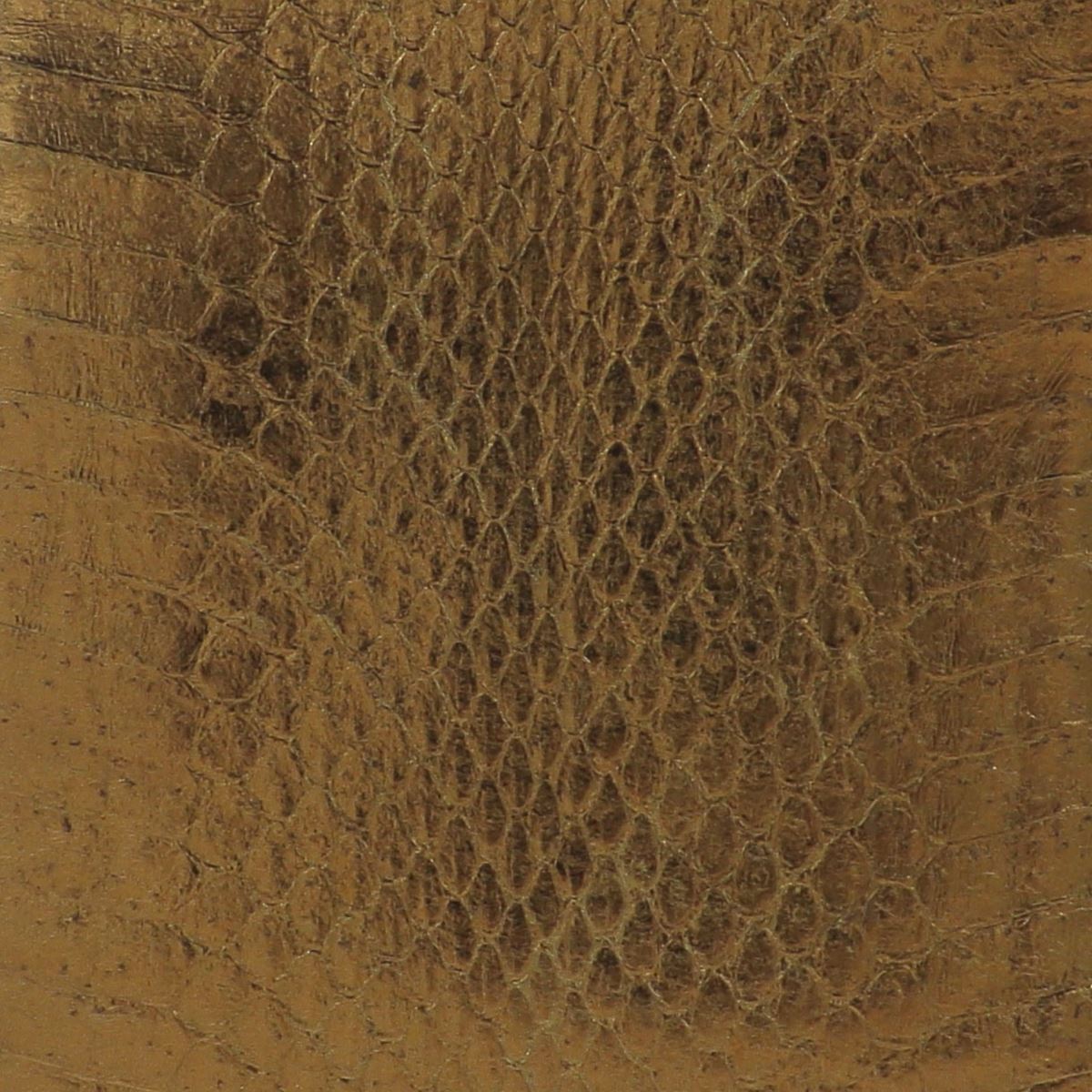 Peau de cuir de serpent Élaphe dorsale - BRONZE