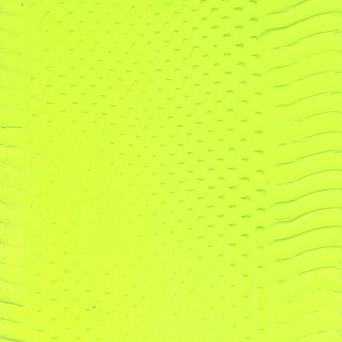 Peau de cuir de serpent Élaphe dorsale - JAUNE FLUO