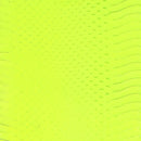 Peau de cuir de serpent Élaphe dorsale - JAUNE FLUO
