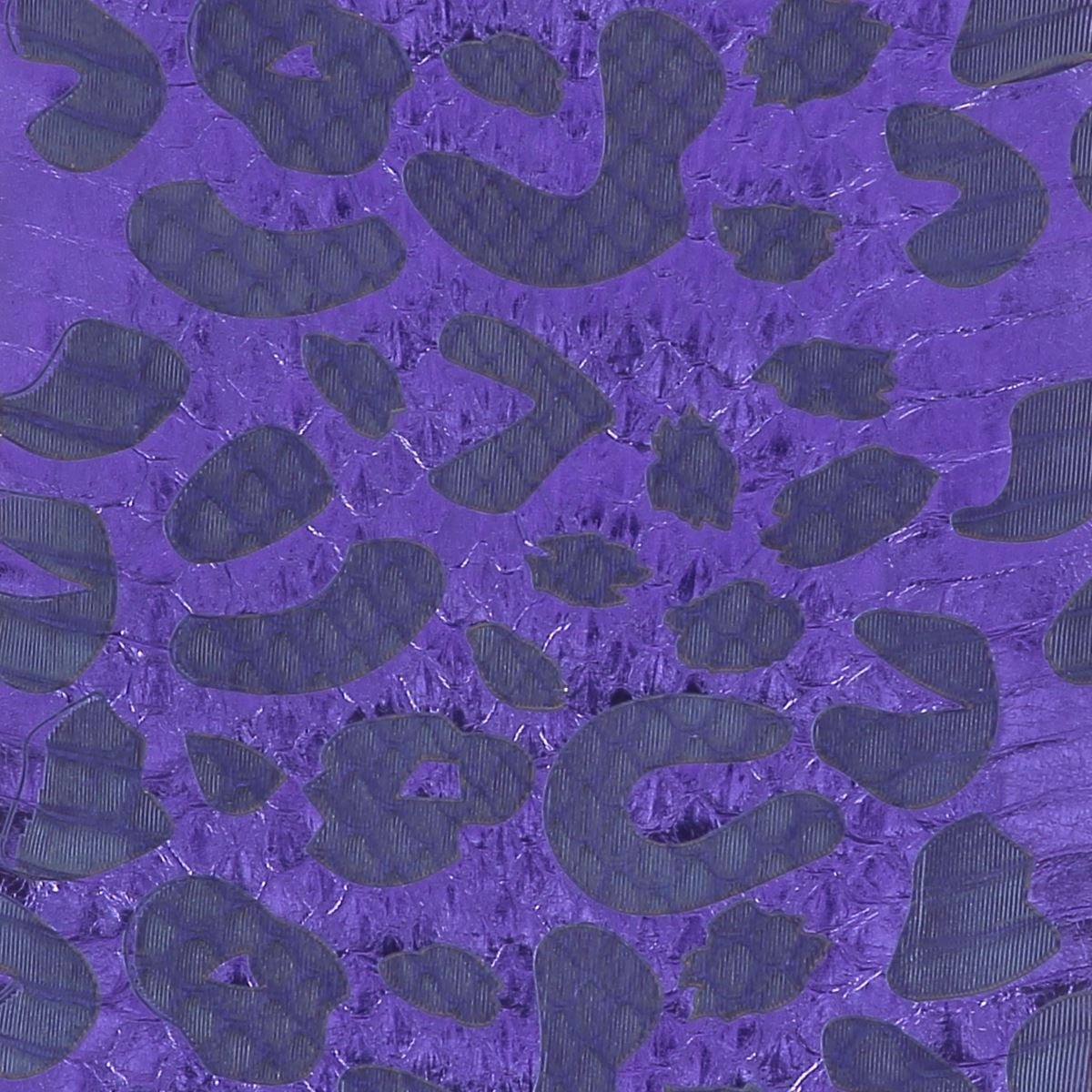 Peau de cuir de serpent Élaphe dorsale fantaisie - VIOLET MÉTALLISÉ