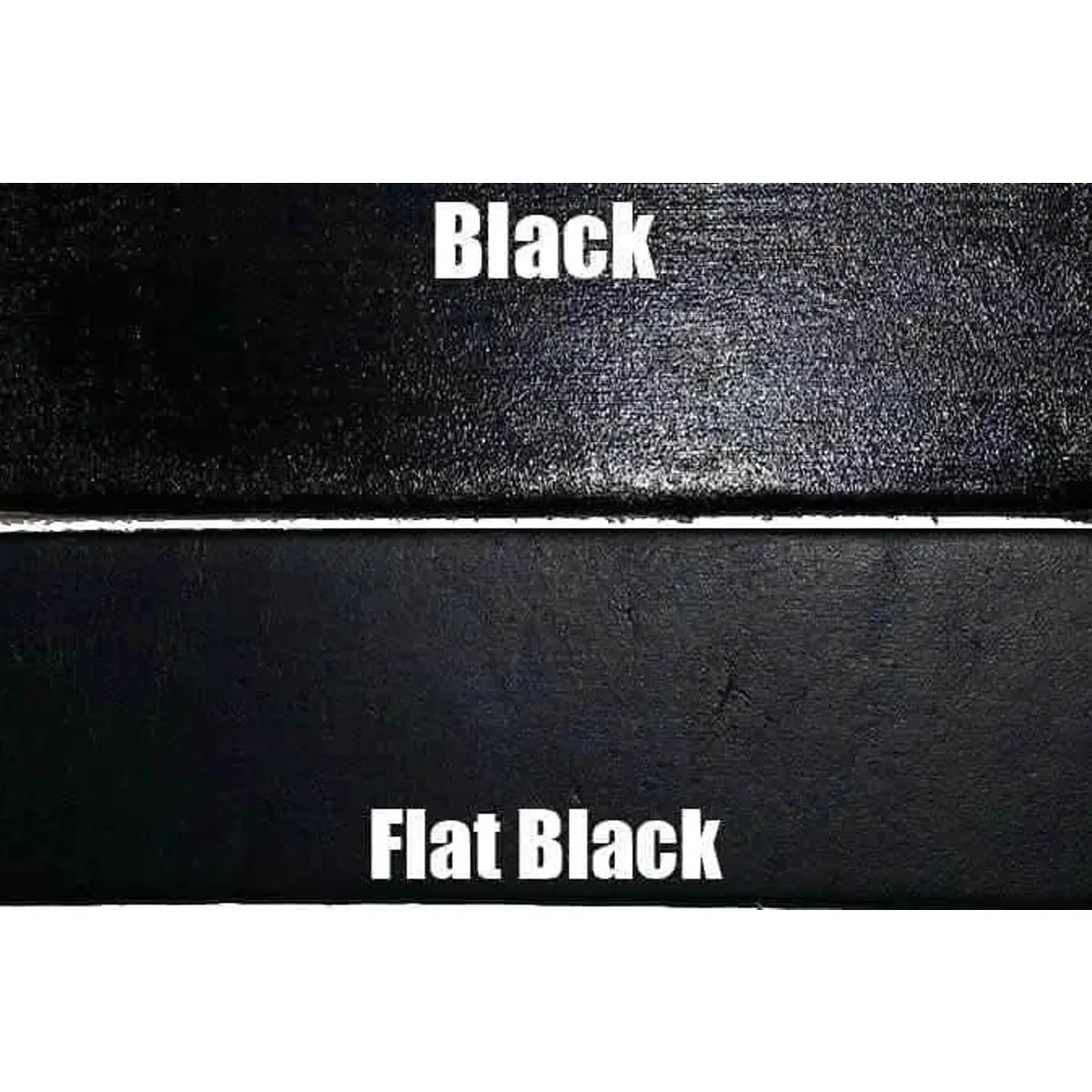 Peinture cuir Angelus : différence entre black et flat black