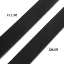 Lanière en cuir de collet NIAGARA - Radermecker - 40mm - NOIR - Ép 3,3mm