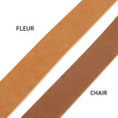 Lanière en cuir de collet NIAGARA - Radermecker - 40mm - COGNAC - Ép 3,3mm