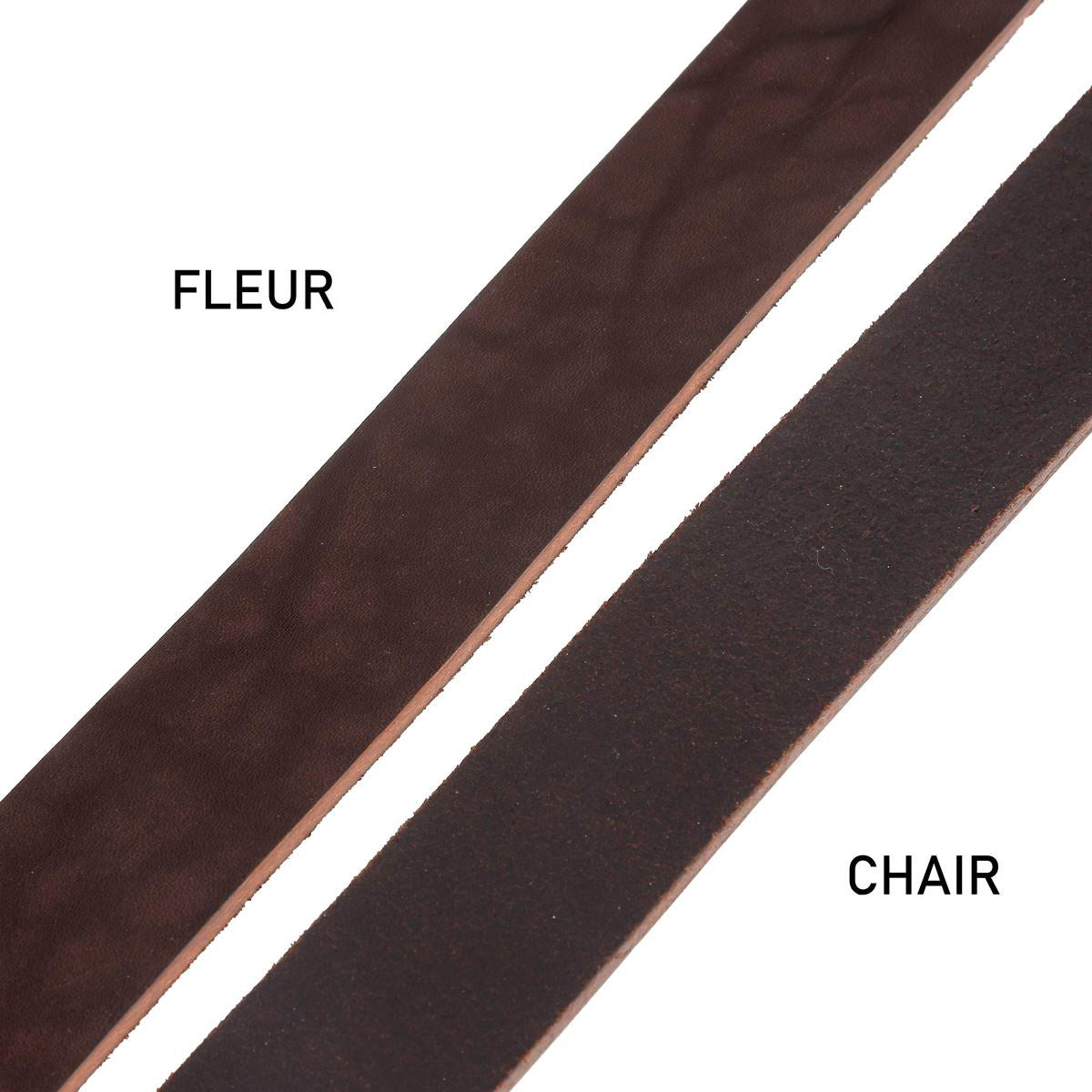 Lanière en cuir de collet NIAGARA - Radermecker - 40mm - CHOCOLAT - Ép 3,3mm