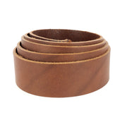 Lanière en cuir de collet Niagara Radermecker, 40mm, havane, épaisseur 3,3mm, pour bridons ou harnais.