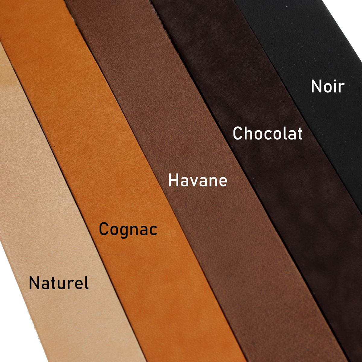 Lanière en cuir de dosset NIAGARA - Radermecker - 30mm - CHOCOLAT - Ép 3,8mm