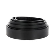 Lanière en cuir de dosset Radermecker Niagara noir, épaisseur 3,8mm, vue en gros plan sur la texture du cuir.