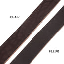 Lanière en cuir de dosset NIAGARA - Radermecker - 40mm - CHOCOLAT - Ép 3,8mm