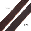 Lanière en cuir de dosset NIAGARA - Radermecker - 30mm - CHOCOLAT - Ép 3,8mm