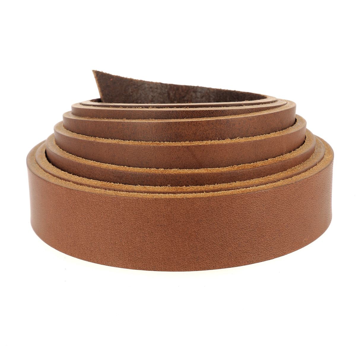 Lanière en cuir de dosset NIAGARA - Radermecker - 30mm - HAVANE - Ép 3,8mm