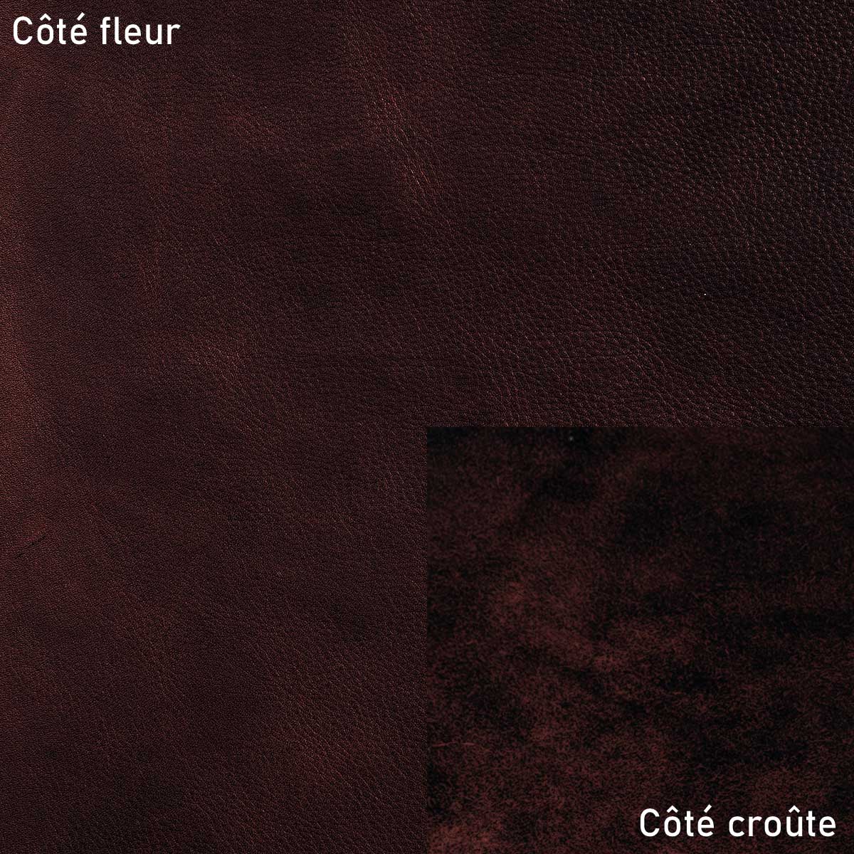 Peau de cuir grain naturel ANGEL - Radermecker - CHOCOLAT - Ép 1,9mm