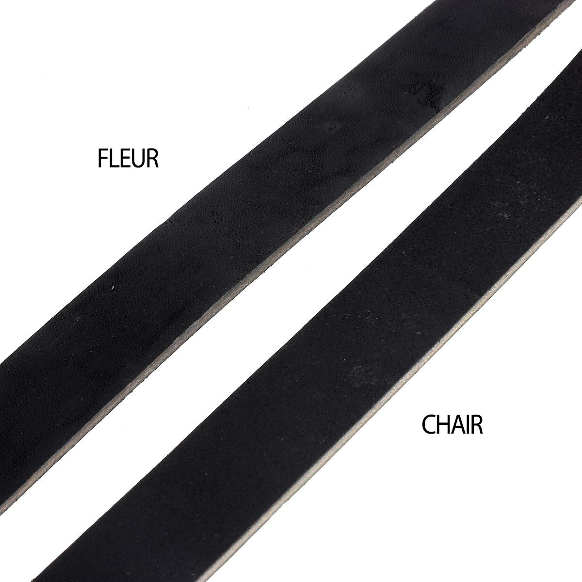 Lanière en cuir pré-étiré BOYOMA - Radermecker - 28mm - NOIR - Ép 5,3mm