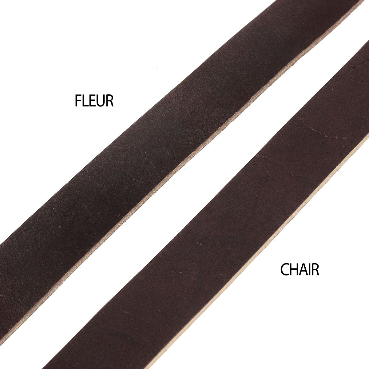 Lanière en cuir pré-étiré BOYOMA - Radermecker - 28mm - CHOCOLAT - Ép 5,3mm