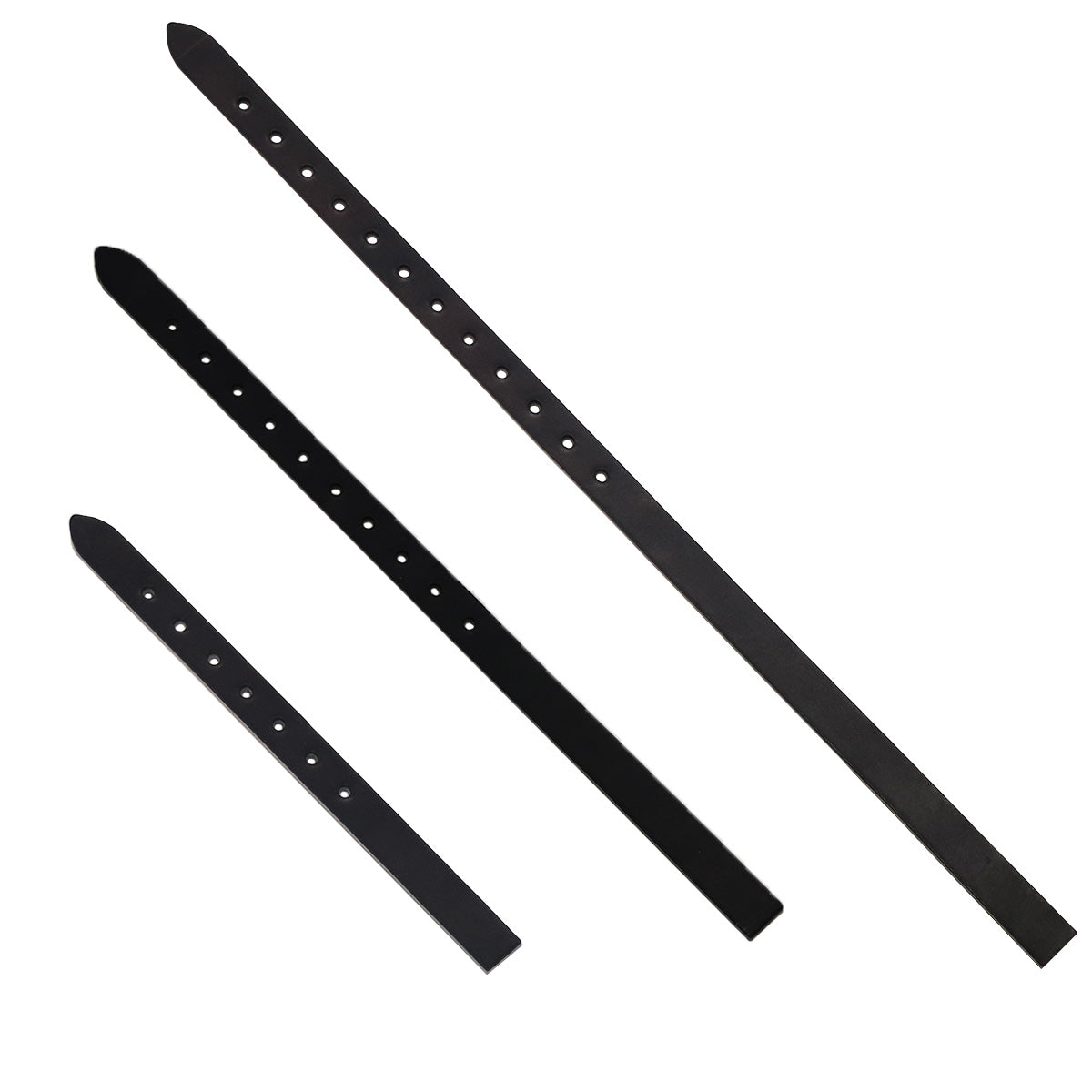 Contre sanglon en cuir de croupon étiré DELLA - Radermecker - NOIR