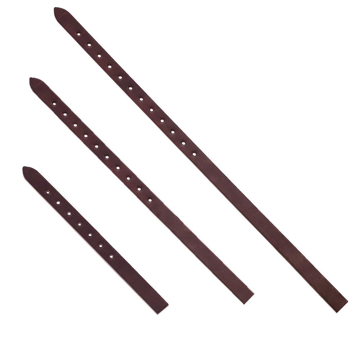 Contre sanglon en cuir de croupon étiré DELLA - Radermecker - CHOCOLAT