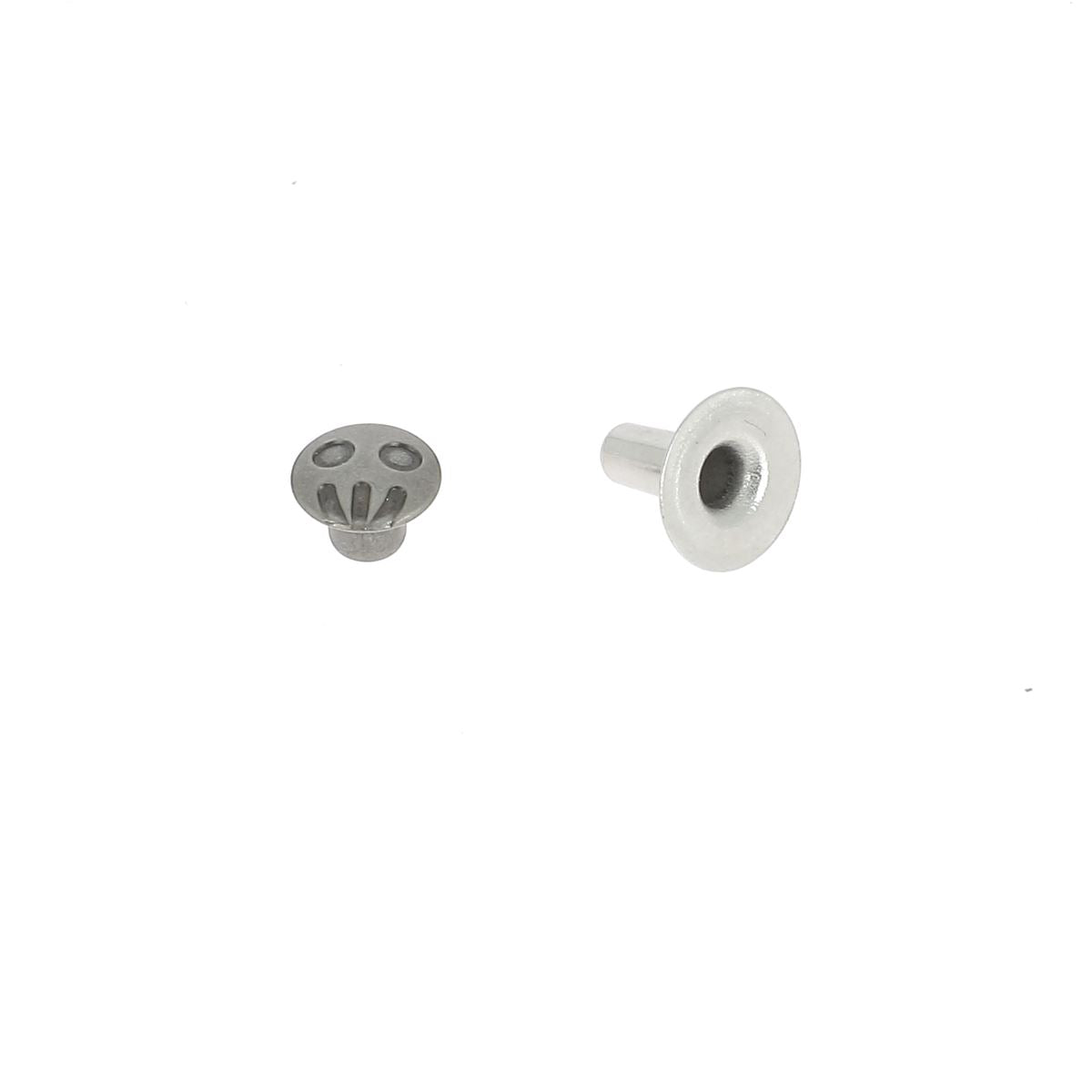 Lot de rivets SMILEY (T3) - ARGENT VIEILLI | Deco Cuir