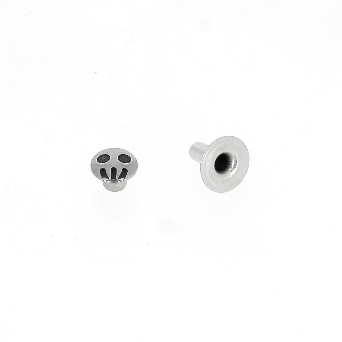 SMILEY Rivet Set (T3) - NICKEL PLATED | Deco Cuir