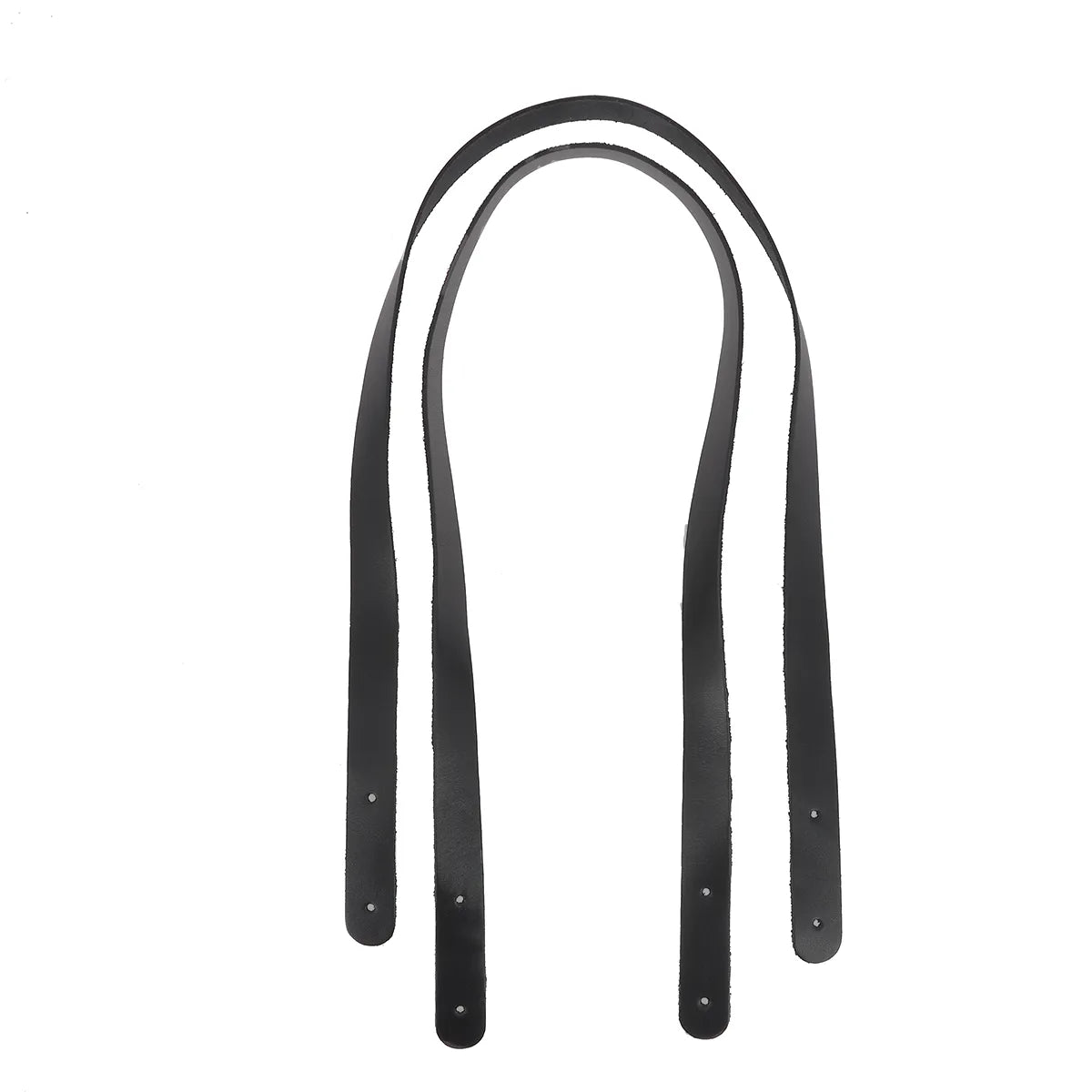 Paire de anses en cuir pour sac 18mm x 70cm- Noir 4 - Deco cuir