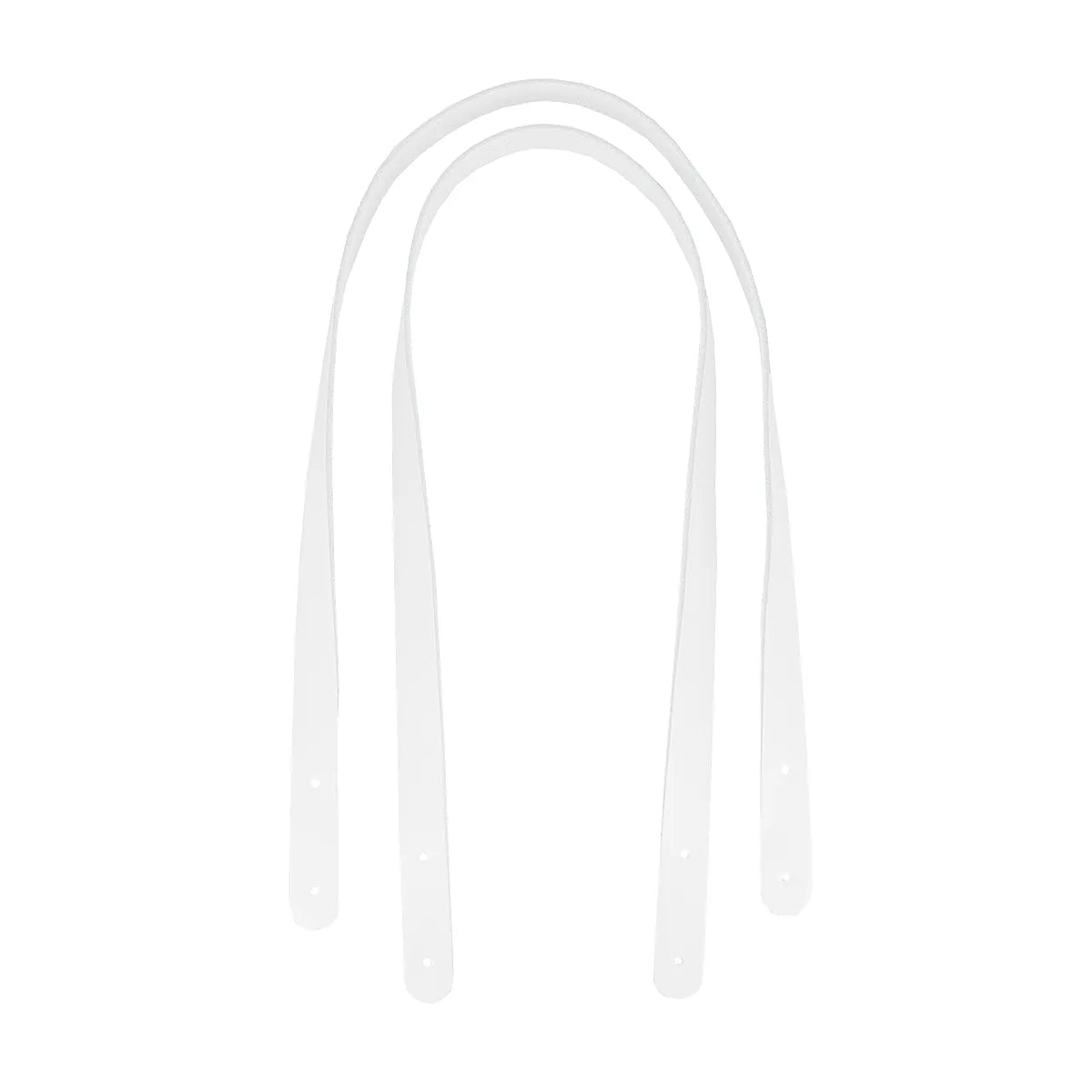 Anses en cuir blanches pour création de sac, cabas, pochette...