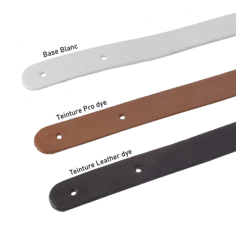 Firm vegetable tanned rump leather - WHITE I77 - Thickness 2.3mm - 2'choice 