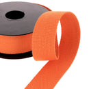 Sangle en Coton 30mm - ORANGE - Bobine de 5 mètres - Deco Cuir