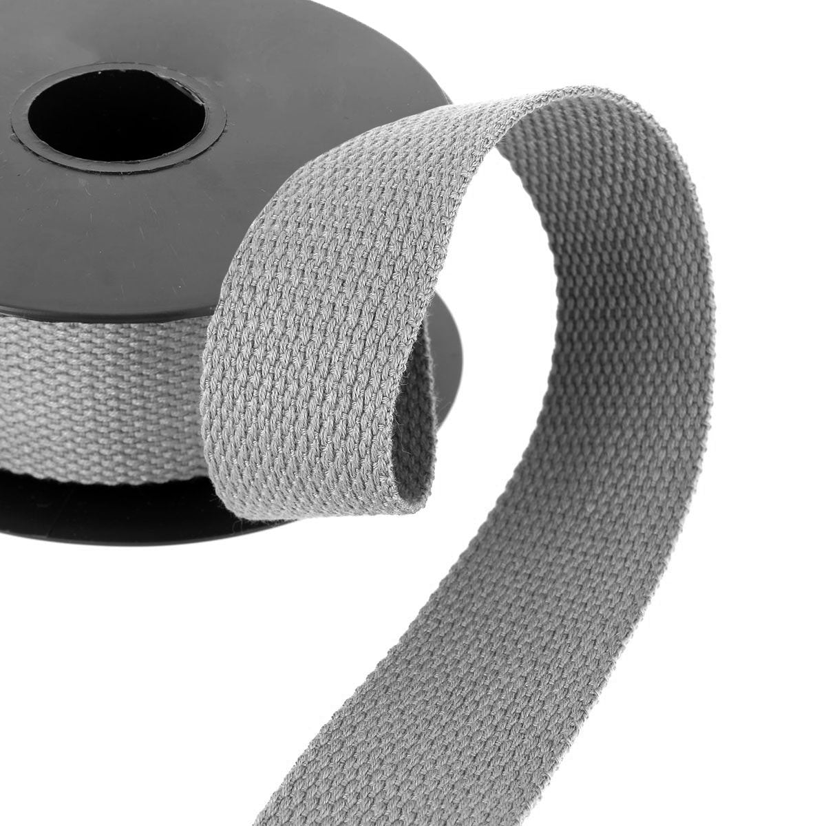 Sangle en Coton 30mm - GRIS - Bobine de 5 mètres - Deco Cuir