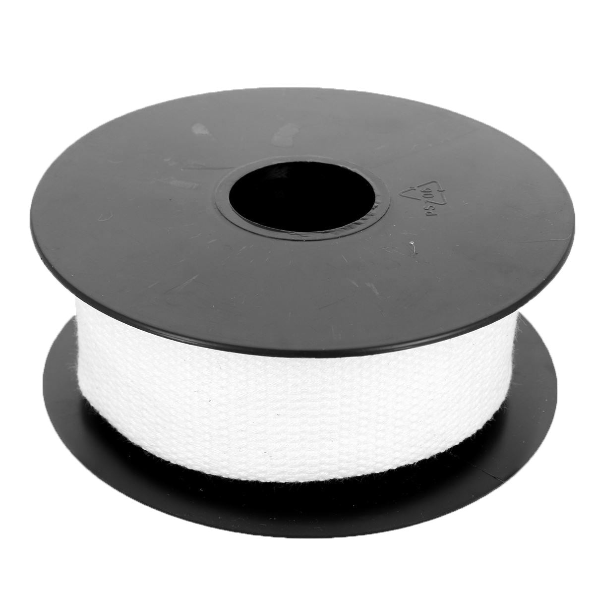 Sangle en Coton 30mm - BLANC - Bobine de 5 mètres - Deco Cuir