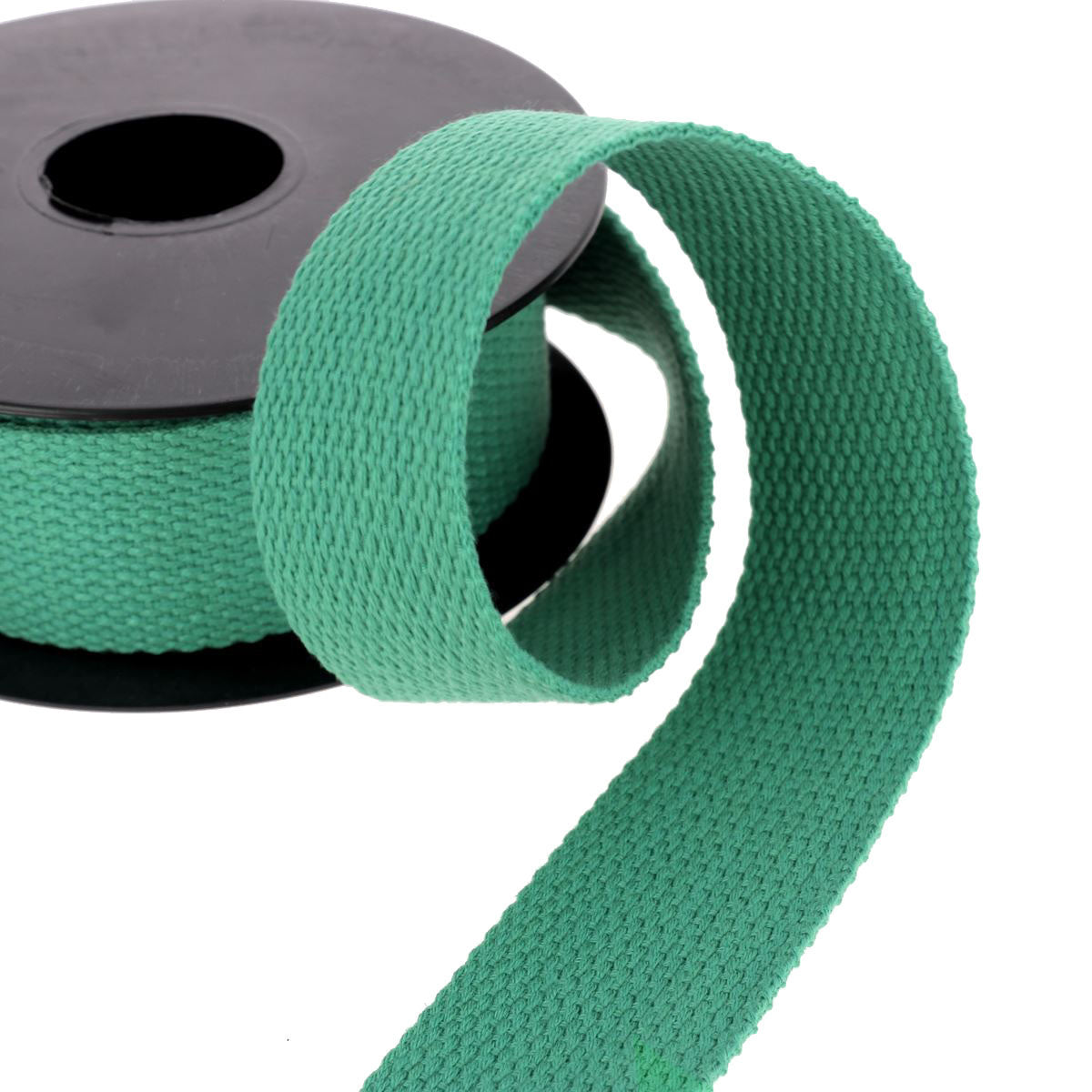 Sangle en Coton 30mm - VERT - Bobine de 5 mètres - Deco Cuir