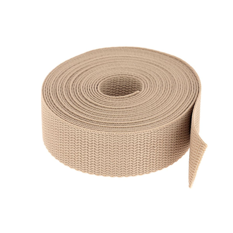Sangle Polypropylène Noir UV 50 Mm X 30 M (6 X 5 M) - Résistante & Robuste Pour Bricolage & Couture