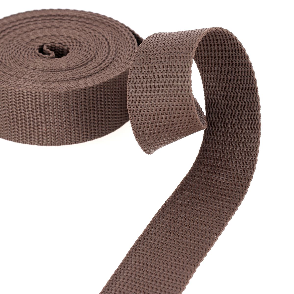Sangle polypropylène - MARRON - Largeur 30mm - Bobine de 5 mètres