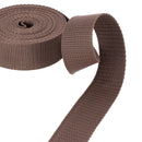 Sangle polypropylène - MARRON - Largeur 30mm - Bobine de 5 mètres
