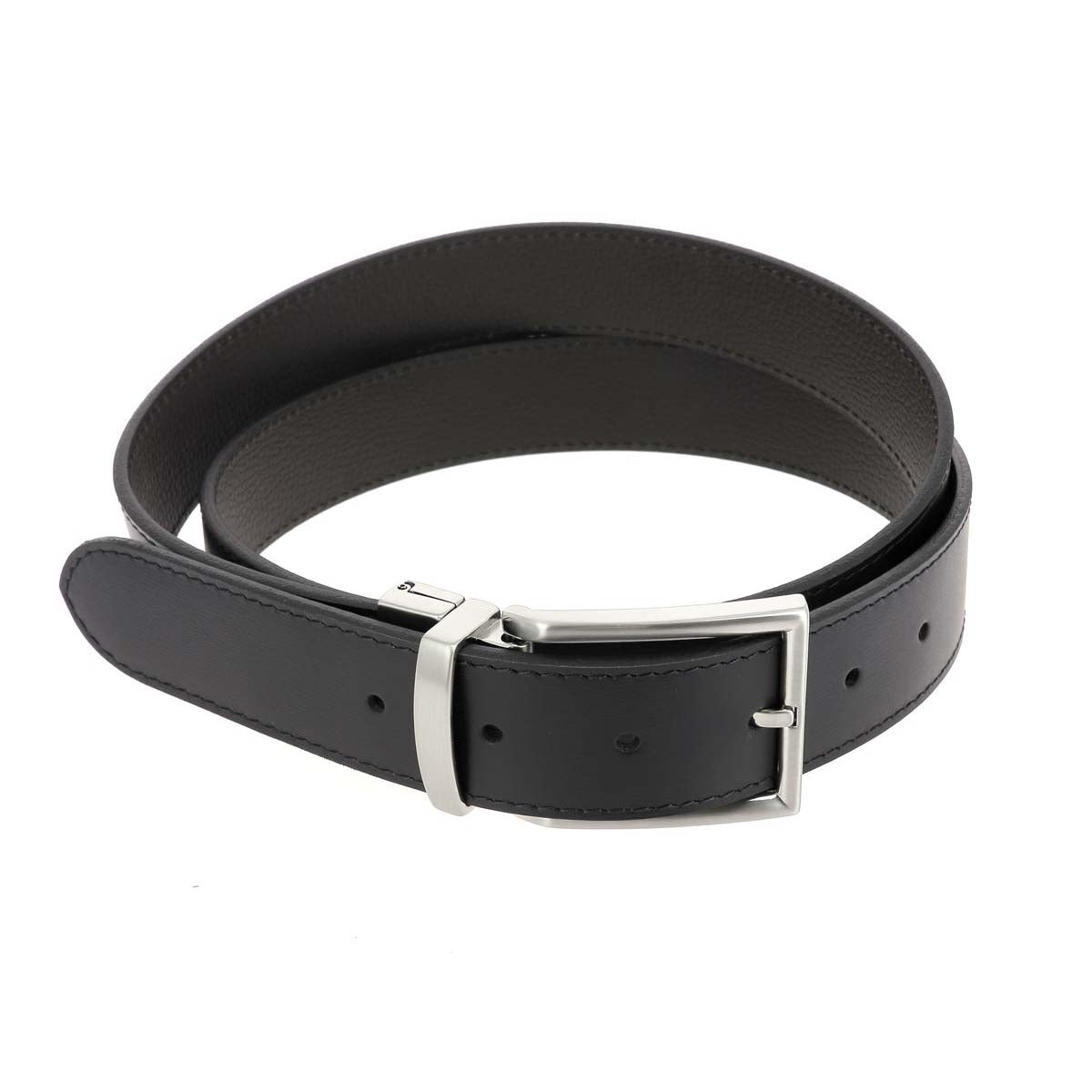 ceinture en cuir cousue avec boucle de ceinture à griffe INA