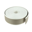 Sangle synthétique - LIN & BLANC - Largeur 40mm - Bobine de 5 mètres