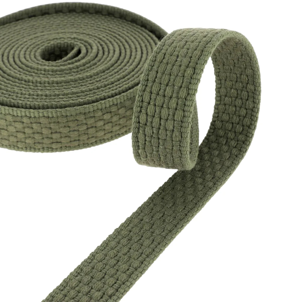 Sangle coton - KAKI - Largeur 30mm - Bobine de 5 mètres