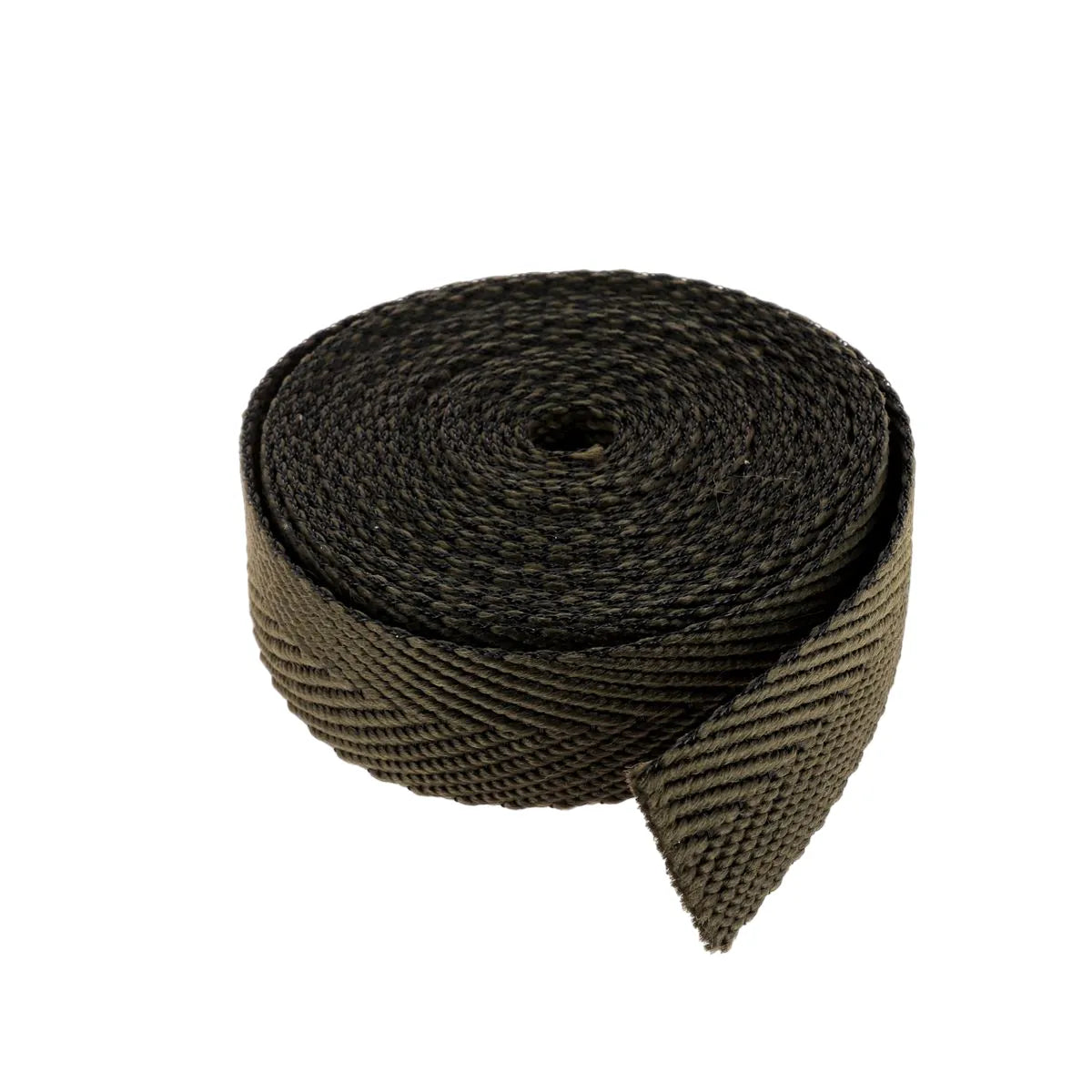 Sangle synthétique - KAKI FONCÉ - Largeur 29mm - Bobine de 5 mètres