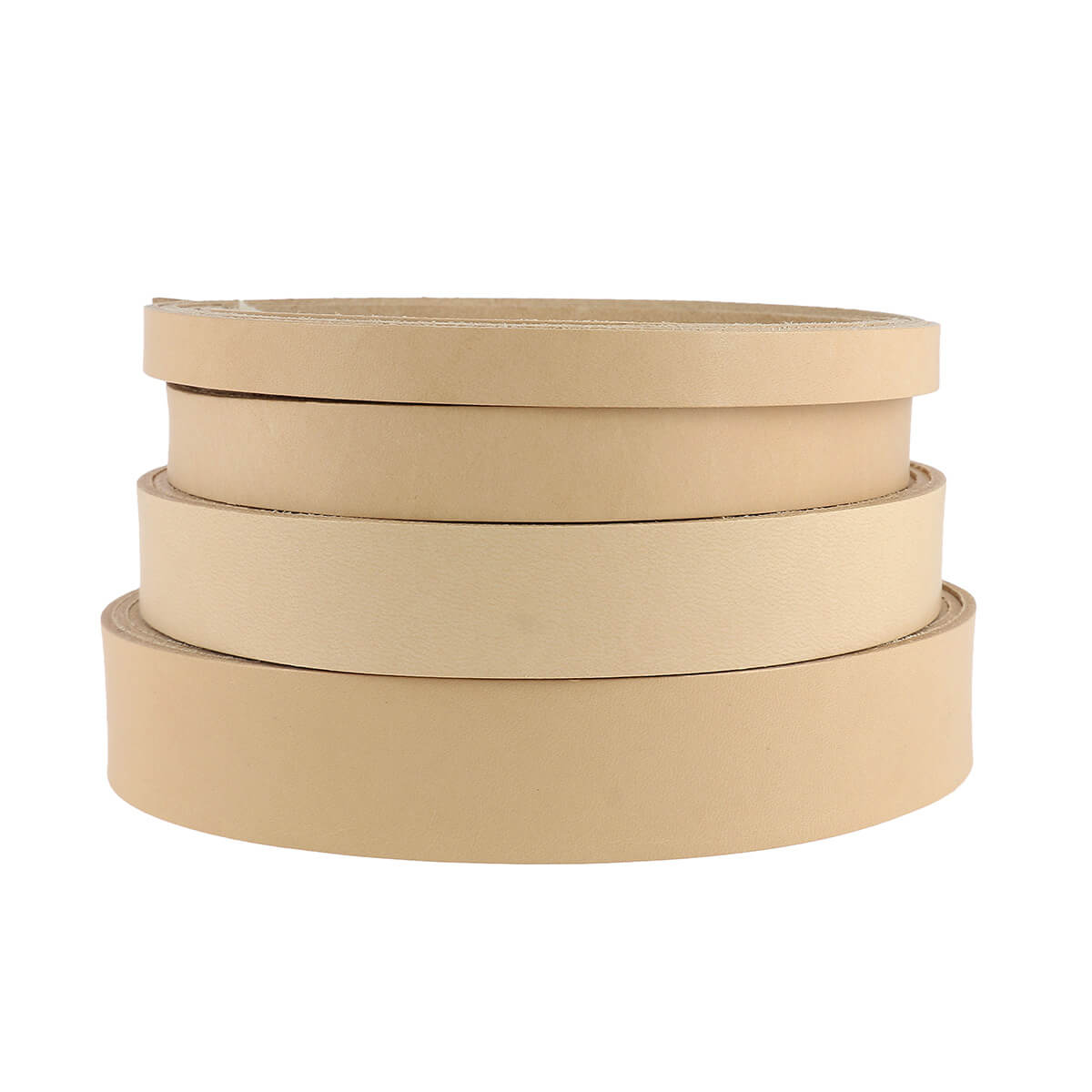 Lanière en cuir de collet tannage végétal - NATUREL - Ép 2,5mm - Deco Cuir