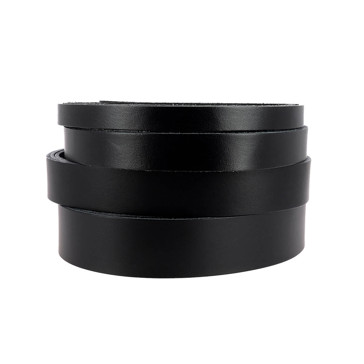 Lanière en cuir de collet tannage végétal - NOIR - Ép 2,5mm - Deco Cuir